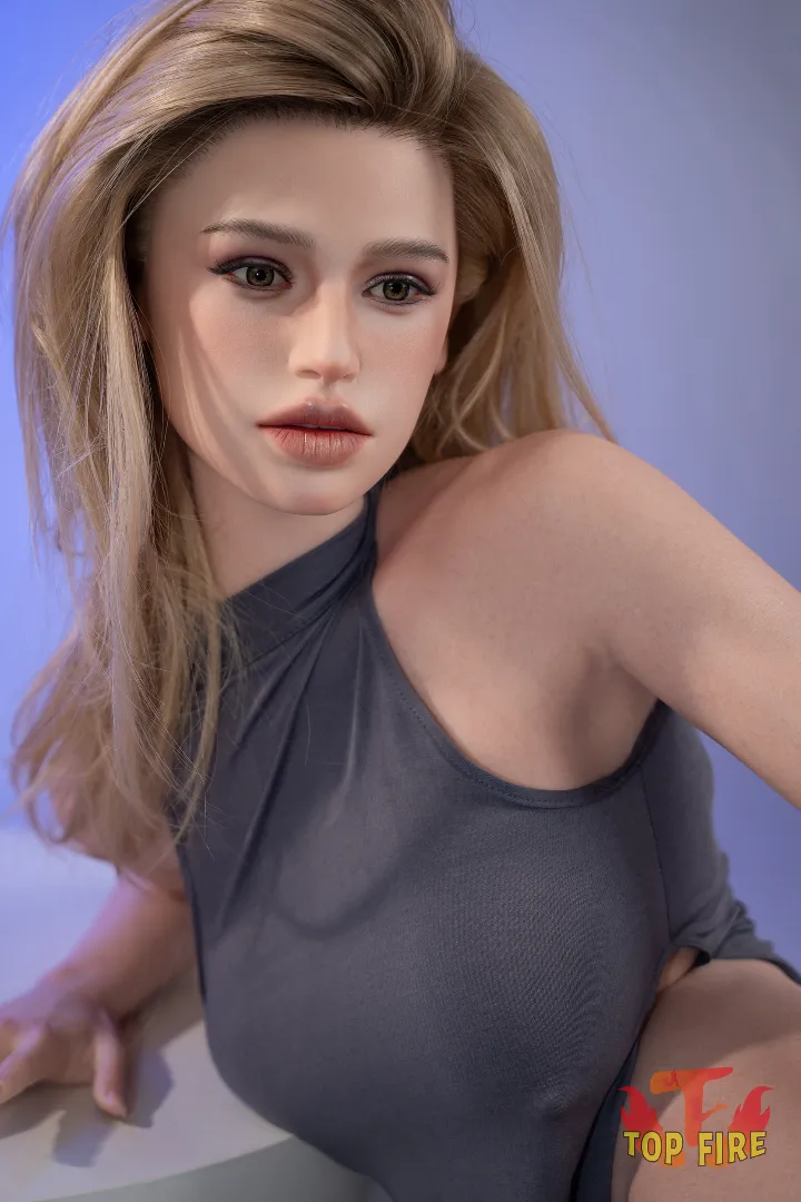 102cm (3ft3) F-Cup Realistic Torso Silicone Sex Doll Amelia, ROS Head T68